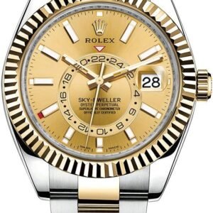 Rolex Sky-Dweller Automatic Men’s 18k Yellow Gold Champagne ...