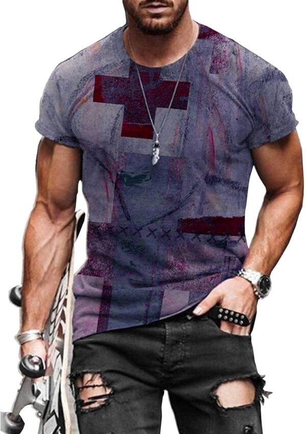 Mens T-Shirts Jesus Cross Faith Vintage Oil Painting Casual ...