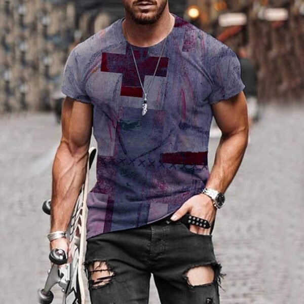 Mens T-Shirts Jesus Cross Faith Vintage Oil Painting Casual ...