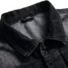 QIMYUM Jean Jacket For Men, Distressed Slim Denim Jacket