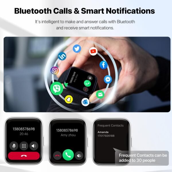 Smart Watch for Men Women - Answer/Make Calls/Quick Reply/AI...
