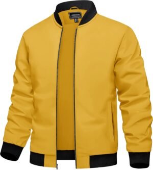 TACVASEN Men's Lightweight Jacket Spring Bomber Fall Windbre...
