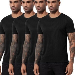 Arjen Kroos Men's Quick Dry Fit Running T-Shirts 4 Pack Acti...