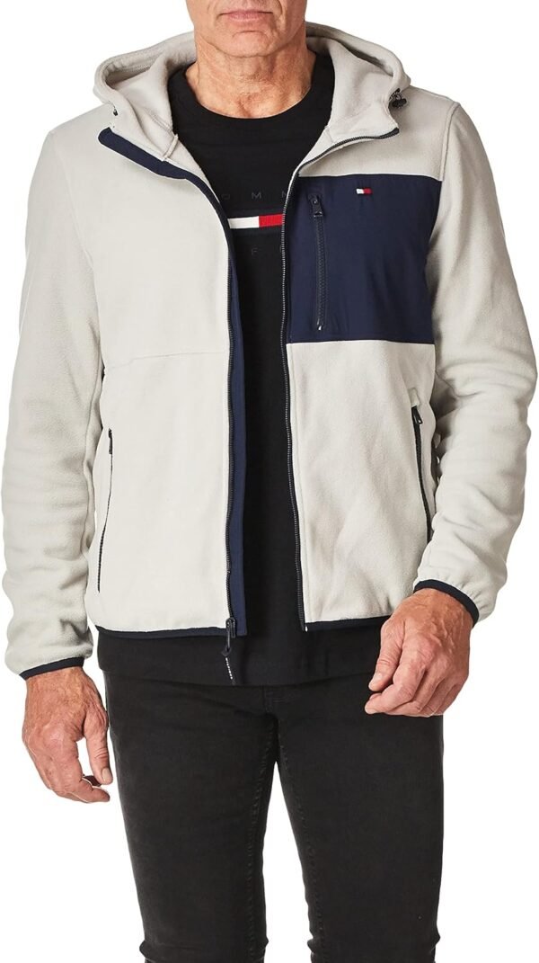 Tommy Hilfiger Men's Hooded Performance Fleece Jacket