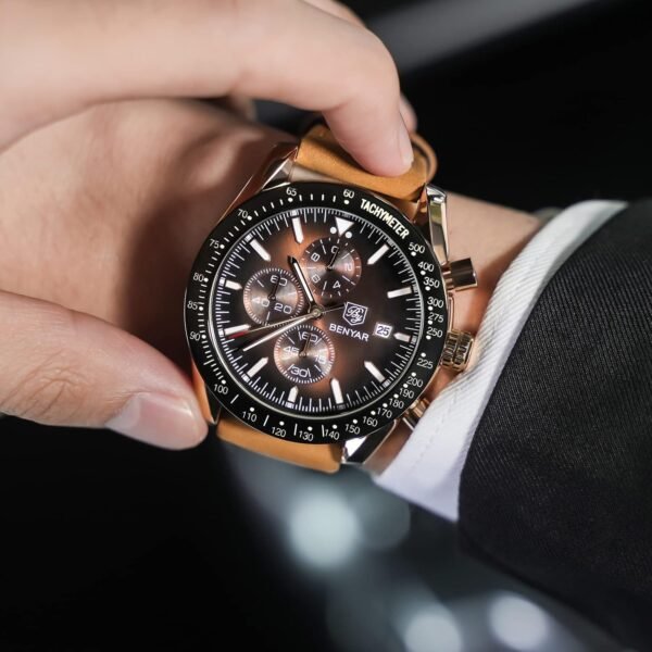 BY BENYAR Watch for Men Analog Quartz Chronograph Waterproof...