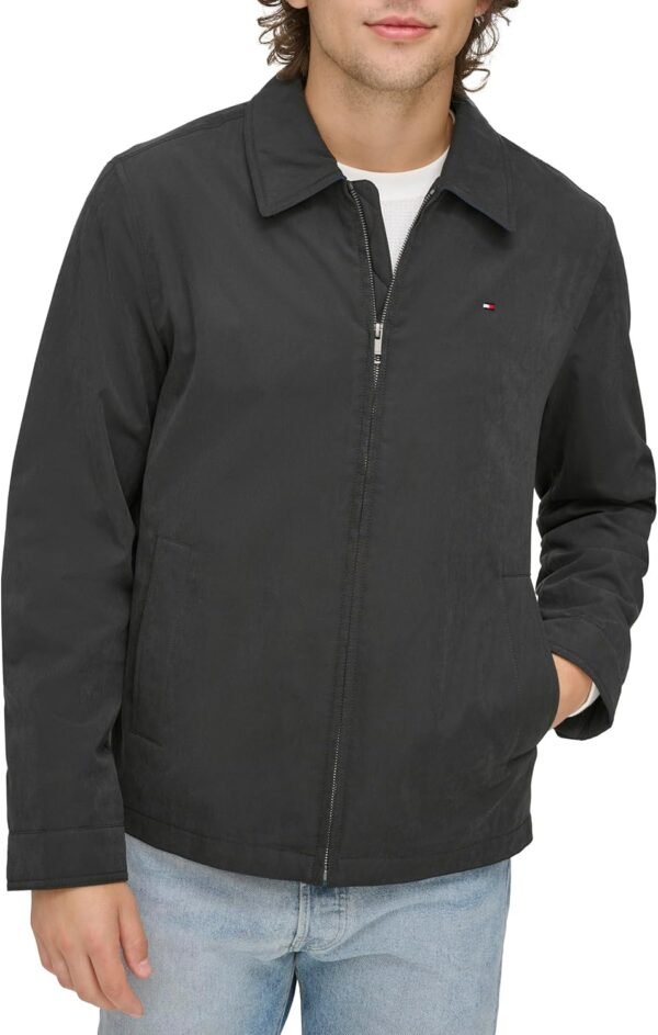 Tommy Hilfiger Men's Lightweight Microtwill Golf Jacket (Sta...