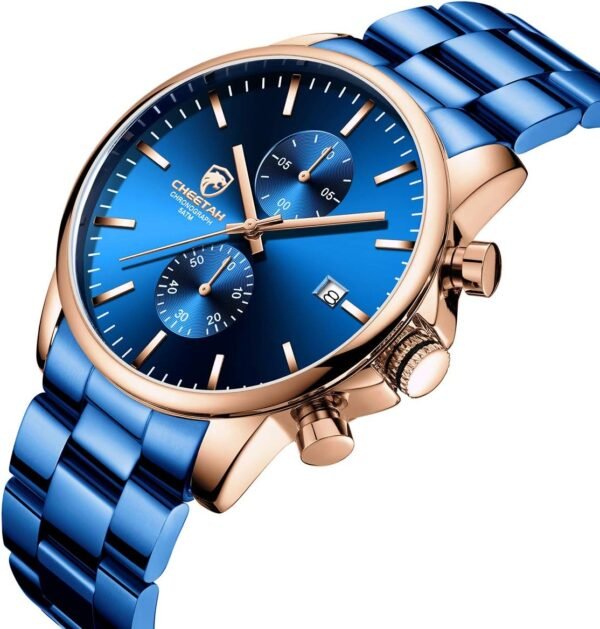 GOLDEN HOUR Fashion Business Mens Watches with Stainless Ste...