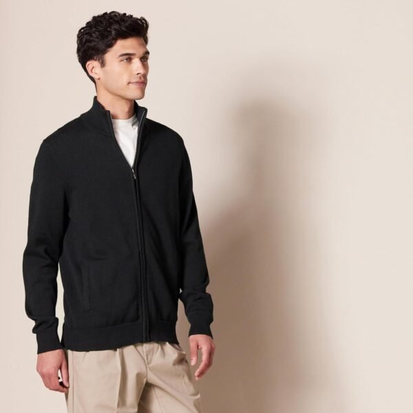 Amazon Essentials Men's Full-Zip Cotton Sweater