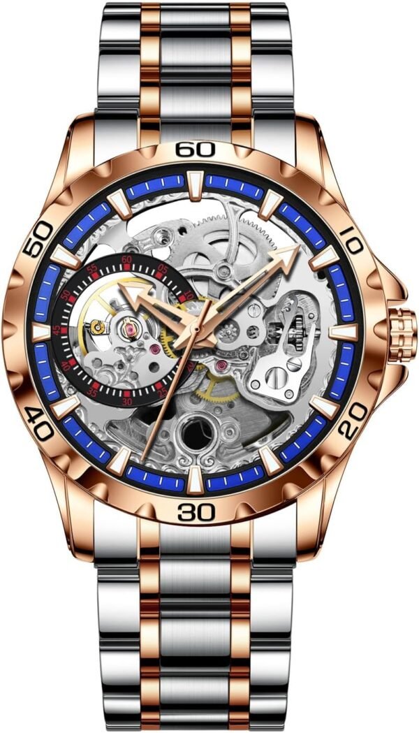 Men's Flywheel Automatic Watch Men's Skeleton Watch Men's Wa...