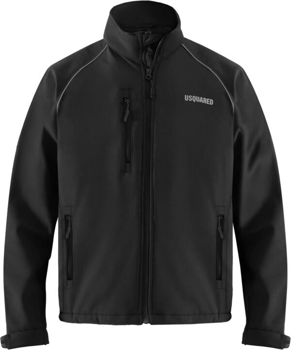 Mens softshell jacket, Insulated windbreaker Fleece Lined Ra...