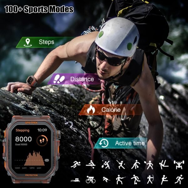 Military Smart Watch for Men (Answer/Make Calls), 1.75'' Sma...