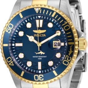 Invicta Mens Pro Diver Quartz Watch, Two Tone, 30021