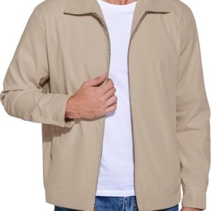 COOFANDY Men's Lightweight Zip Up Jacket Eisenhower Work Off...