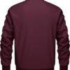 KEFITEVD Men's Jacket Casual Windproof Bomber Jackets Full Z...