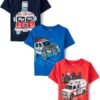 The Children's Place Baby Boys and Toddler Vehicle Short Sle...
