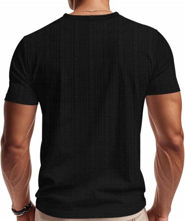 PORCLAY Men's Slim Fit V Neck Casual Shirts Short Sleeve Blo...