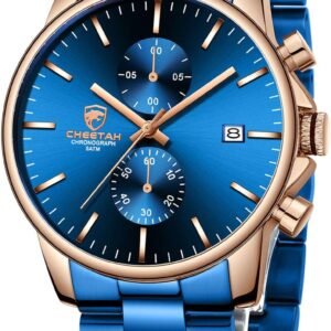 GOLDEN HOUR Fashion Business Mens Watches with Stainless Ste...