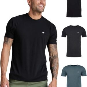 INTO THE AM Mens T Shirt with Logo - Short Sleeve Crew Neck ...