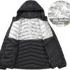 CAMEL CROWN Men's Packable Down Jacket Hooded Lightweight Pu...