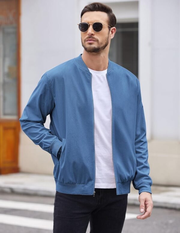 COOFANDY Men's Cotton Bomber Jacket Lightweight Flight Jacke...