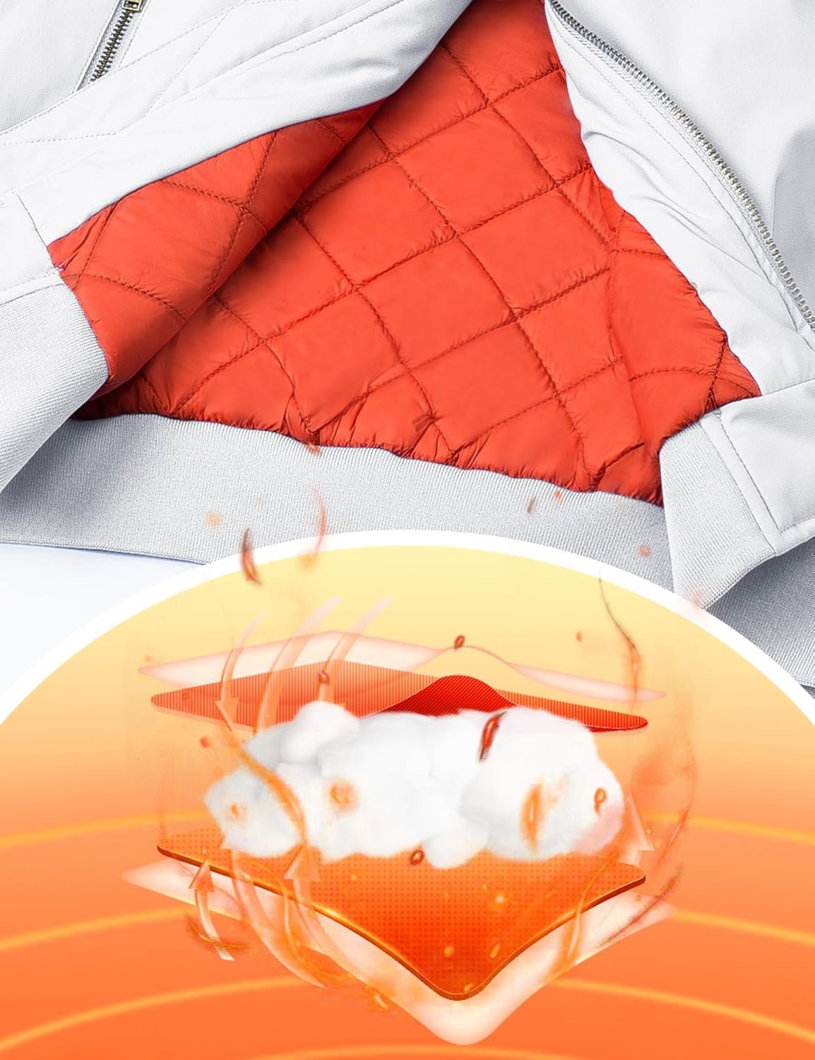 TACVASEN Men's Jackets-Bomber Jacket Fall Winter Warm Windbr... - Image 4