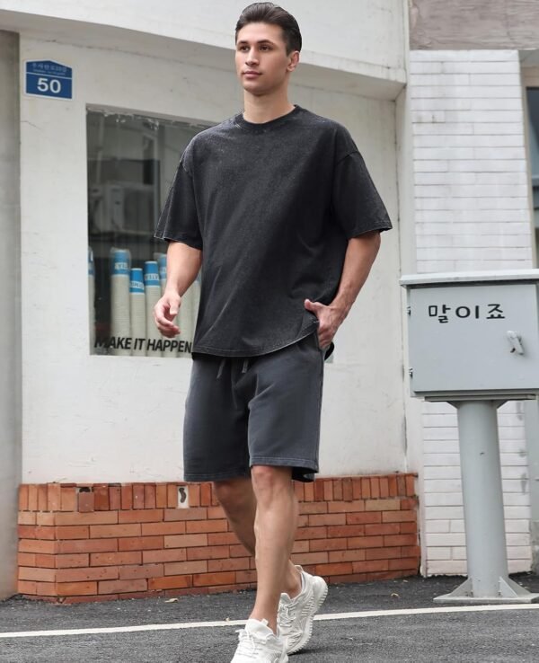 Men's Cotton T-Shirts Oversized Unisex Short Sleeves Casual ...
