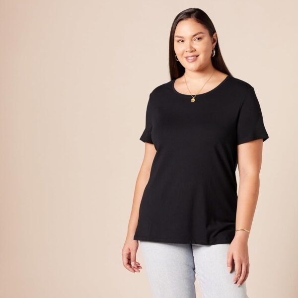 Amazon Essentials Women's Classic-Fit Short-Sleeve Crewneck ...