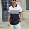 Men's Casual Polo Shirts Short Sleeve Fashion Golf Shirt Cla...
