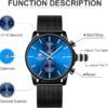 GOLDEN HOUR Mens Watch Fashion Sleek Minimalist Quartz Analo...