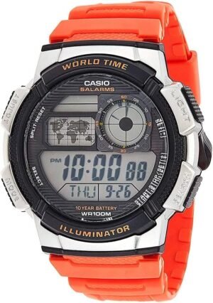 Casio AE1000W Series | Men’s Digital Watch | 100M WR | Multi...