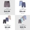 Mens Shorts for Men, Hybrid Casual Golf Dress Flat Front Qui...