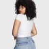 PUMIEY Women's Crew Neck Short Sleeve Tops Double Lined Slim...