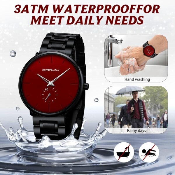 Mens Watches Ultra-Thin Minimalist Waterproof-Fashion Wrist ...