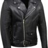 Milwaukee Leather SH1011 Black Classic Brando Motorcycle Jac...