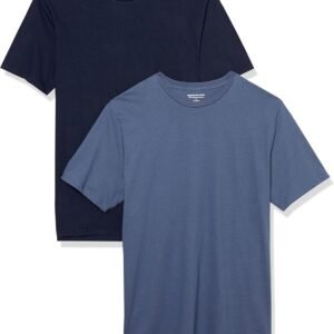 Amazon Essentials Men's Short Sleeve T-Shirts, Slim-Fit, Cre...