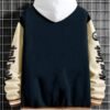 SOLY HUX Men's Varsity Jacket Color Block Letter Graphic Lon...