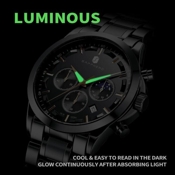 SAPPHERO Mens Watches Watches for Men Analog Watch Waterproo...