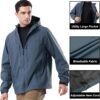 CAMEL CROWN Men's Waterproof Softshell Jacket Lightweight Wi...