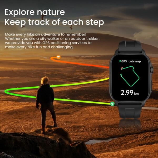 Smart Watch For Men Women: 1.96" AMOLED Touchscreen,GPS Trac...