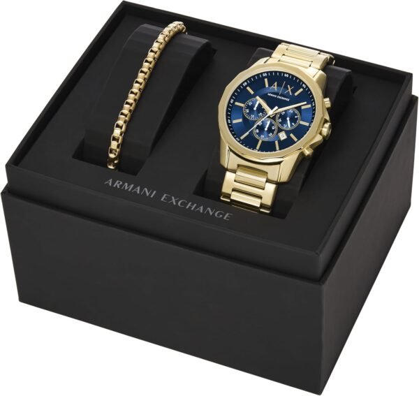 A|X Armani Exchange Chronograph Dress Watch for Men with Sta...