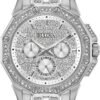 Bulova Men's Crystal Octava Chronograph Quartz Watch, Pave C...