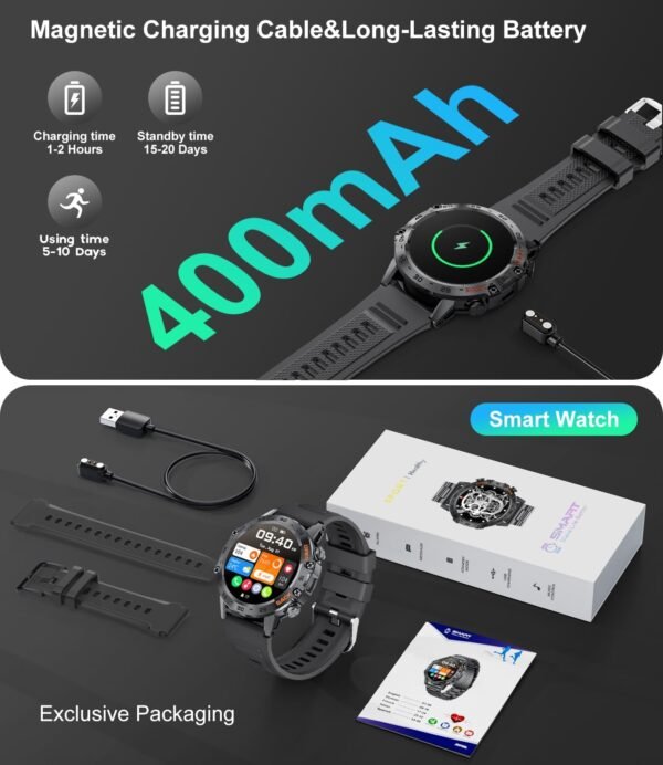 Military Smart Watch for Men(Answer/Dial Calls),100 Sports M...