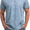 VEIISAR Men's Crew Neck T Shirt - Fitted Elastic Tees Fresh ...