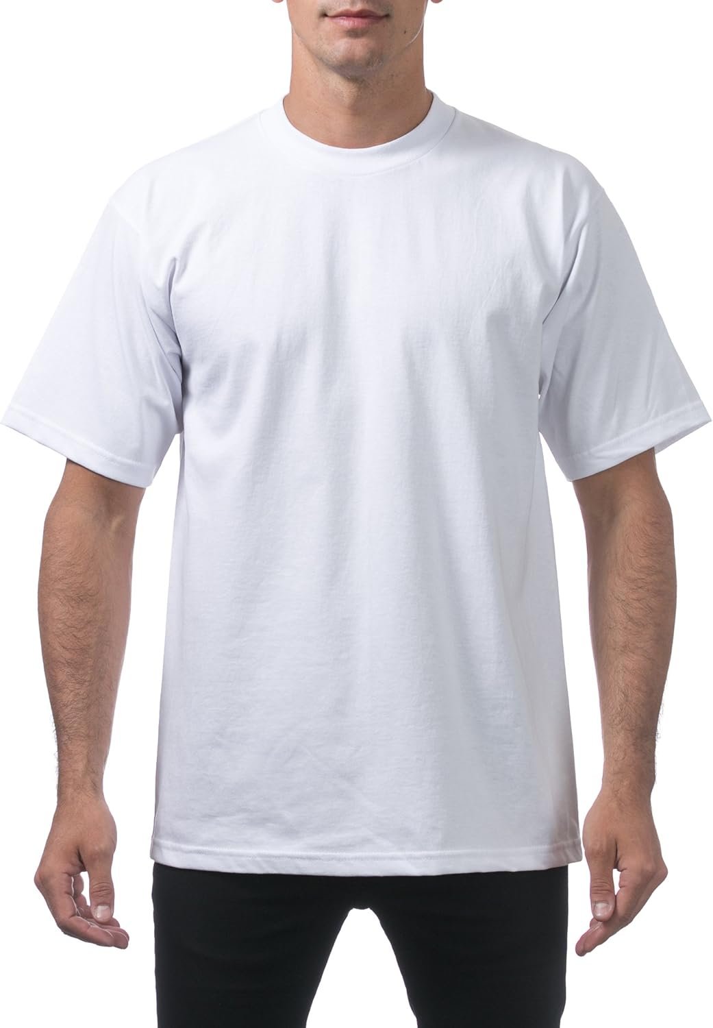 Pro Club Men's 6-Pack Heavyweight Cotton Short Sleeve Crew N... - Image 2