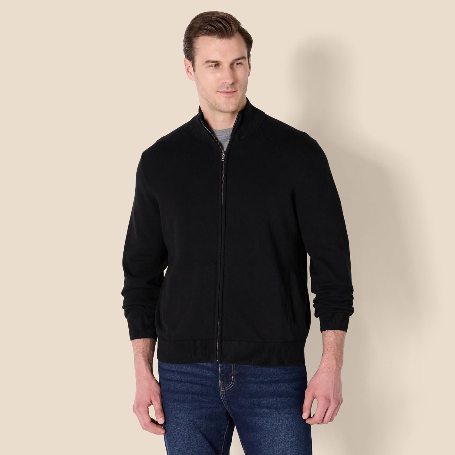 Amazon Essentials Men's Full-Zip Cotton Sweater - Image 6