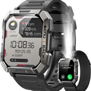 Military Smart Watch for Men (Answer/Make Calls), 2.01'' Sma...