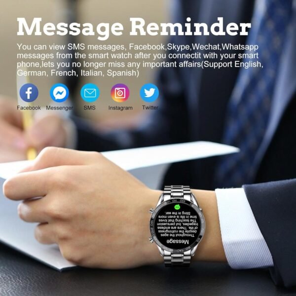 FILIEKEU Men Smart Watch for Android iOS, Bluetooth Calls Vo...