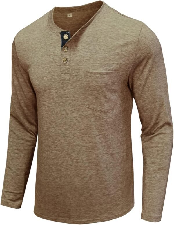 Uposiut Mens Henley Shirts Long/Short Sleeve T Shirt Fashion...