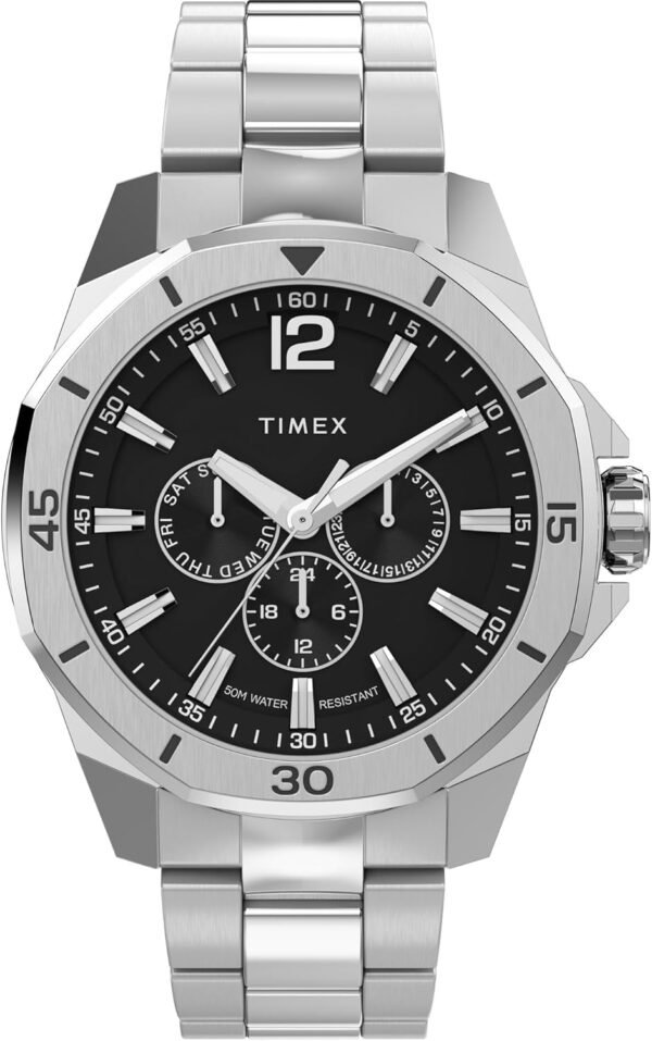 Timex Men's Essex Avenue Day-Date 44mm Quartz Watch