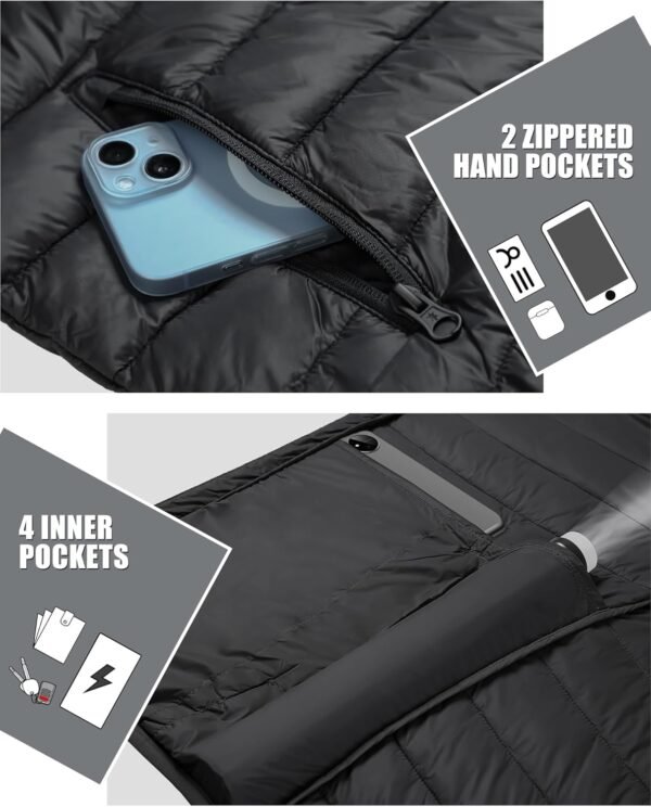 Pioneer Camp Mens Lightweight Packable Puffer Jacket Hooded ...